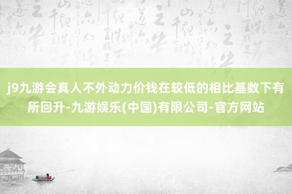 j9九游会真人不外动力价钱在较低的相比基数下有所回升-九游娱乐(中国)有限公司-官方网站